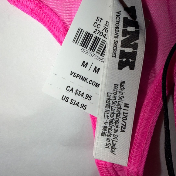 Victoria's Secret PINK Mesh Thong Panty Size M - Picture 3 of 3